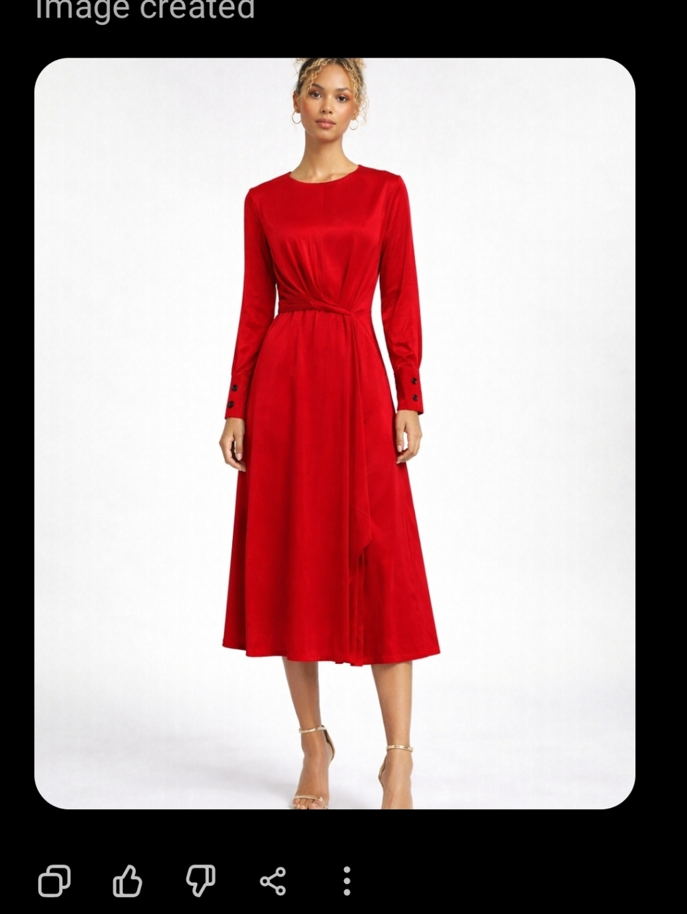 Mango Elegant Red Wrap‎ Dress